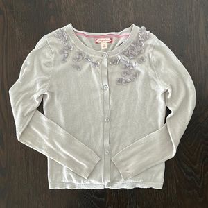 Girls light grey cardigan